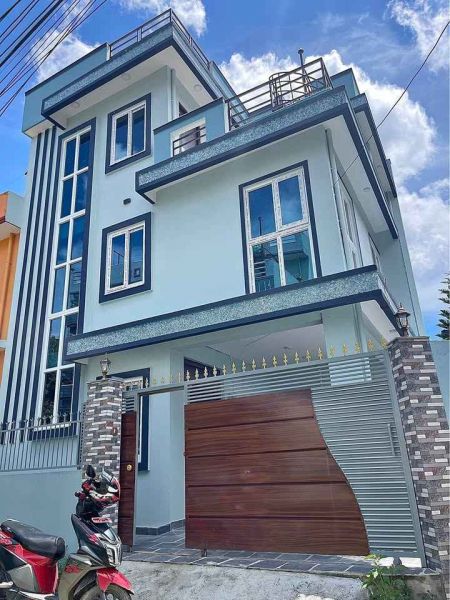 2.5storey house at Lubhu only 1.70cr,Land 0-2-2-0