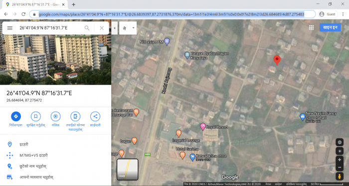 land sale itahari near garima hotel 7.25 dhur, 5,00,000 per dhur